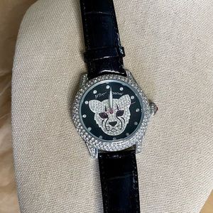 Betsey Johnson Crystal Panther Watch